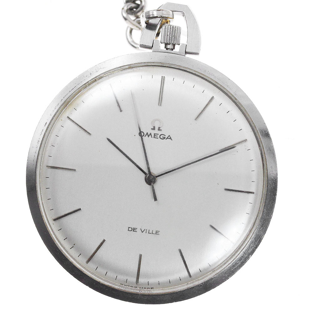 OMEGA De Ville 131-1746 Cal.1035 Silver Dial Hand Winding Pocket watch_835171