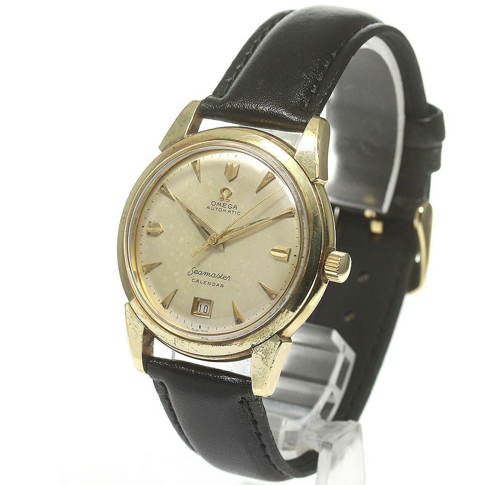 OMEGA Seamaster calendar 2627SC K14YG Half Rotor cal.353 Silver Dial Automatic Men's Watch_835190