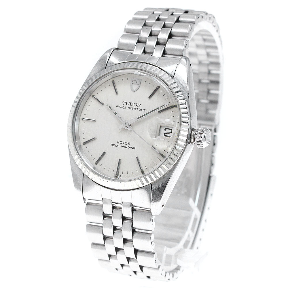 TUDOR Prince Oyster Date 75204 cal.2824-1 Silver Dial Automatic Men's Watch_835196