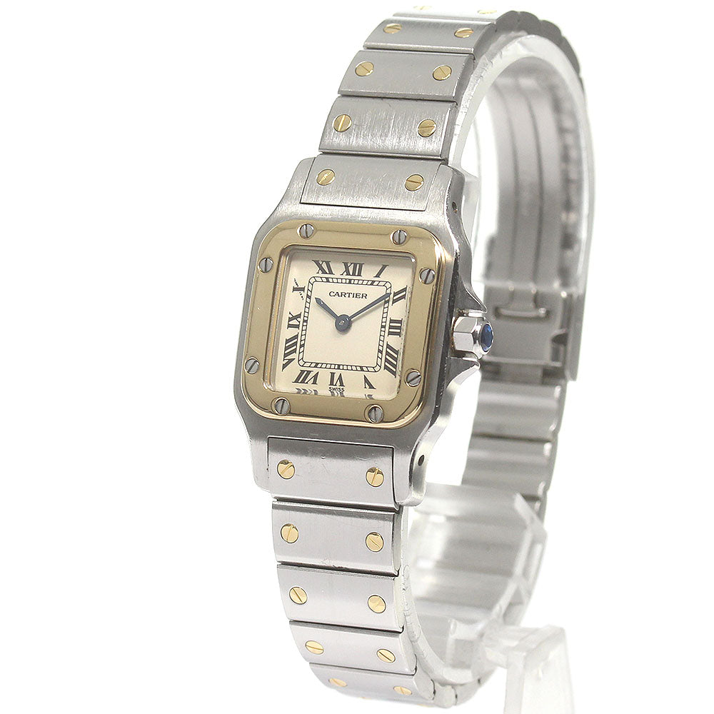 CARTIER Santos Galbee SM Date beige Dial Quartz Ladies Watch_835228