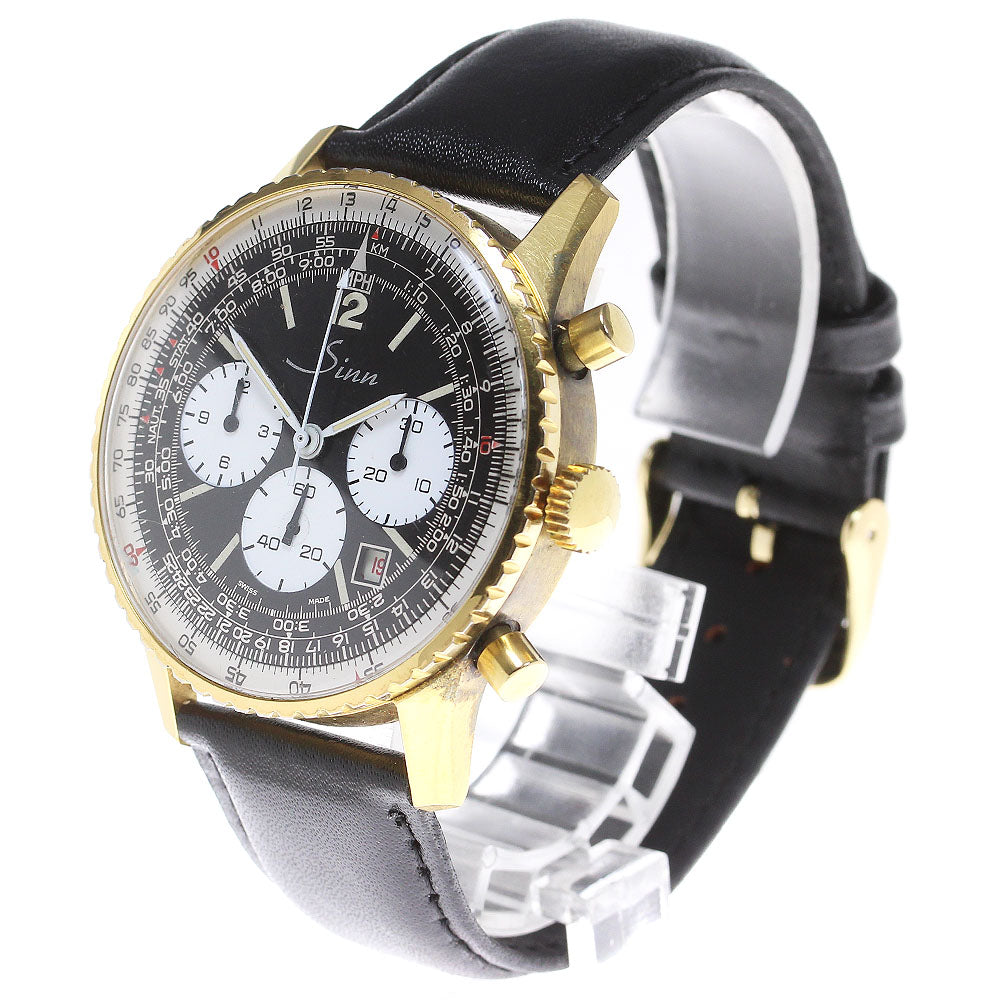 Sinn navigation Ref.903 Chronograph Black White Dial Hand Winding Men's_835234