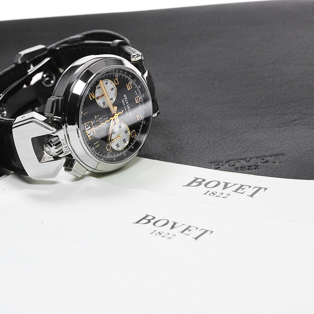 BOVET Sports star SP0322-70 Chronograph Black / white shell Dial Automatic Men's Watch_835255
