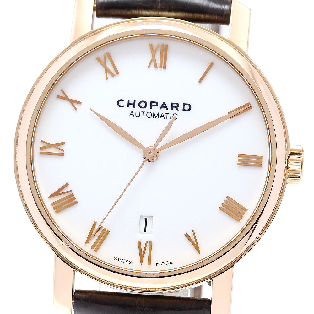 Chopard Classic 1278 K18PG Date White Dial Automatic Men's Watch_835285
