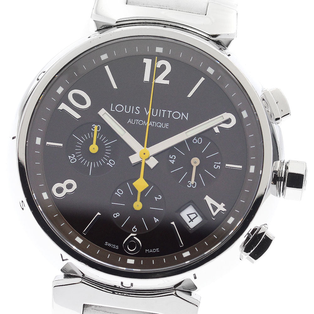 LOUIS VUITTON Tambour Q1121 Date Chronograph Automatic Men's Watch_835360