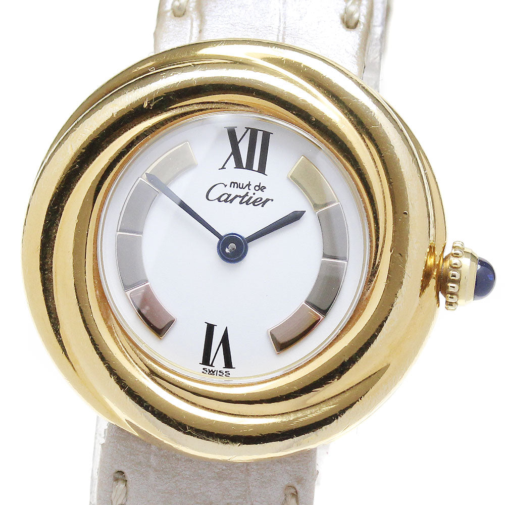 CARTIER Mast Trinity W1010744 white Dial Quartz Ladies Watch_835421