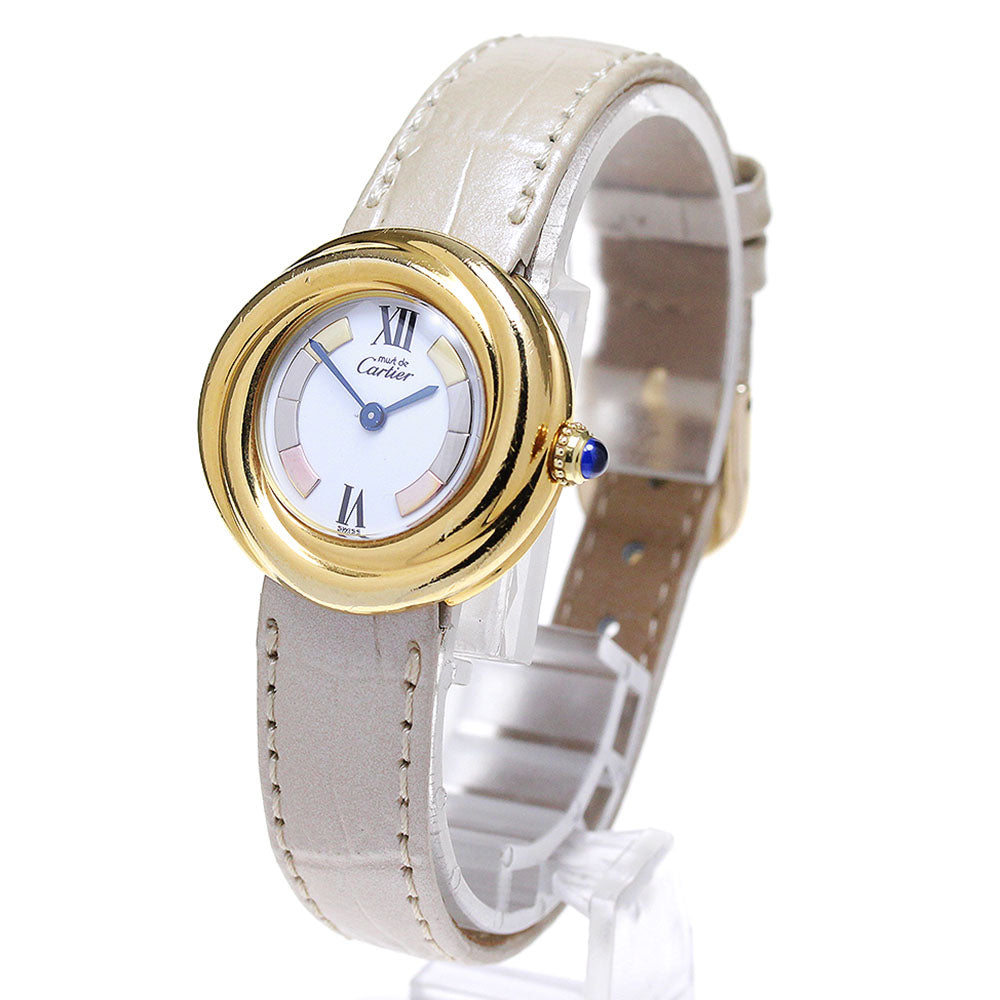 CARTIER Mast Trinity W1010744 white Dial Quartz Ladies Watch_835421