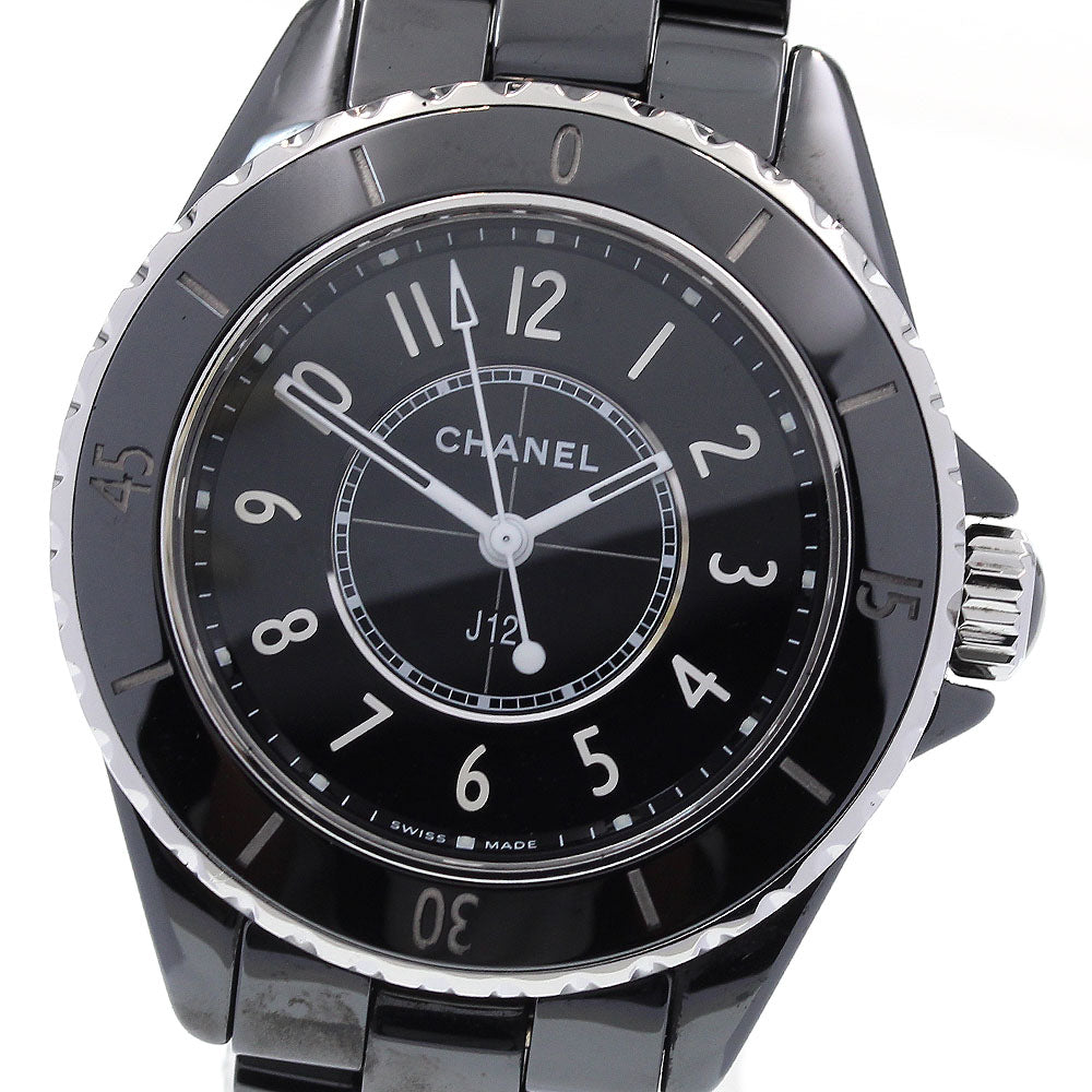 CHANEL J12 H5695 Black ceramic date black Dial Quartz Ladies Watch_835429