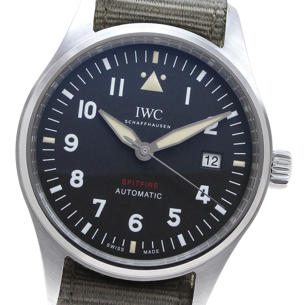 IWC SCHAFFHAUSEN Pilot watch spitfire IW326801 black Dial Automatic Men's_835462
