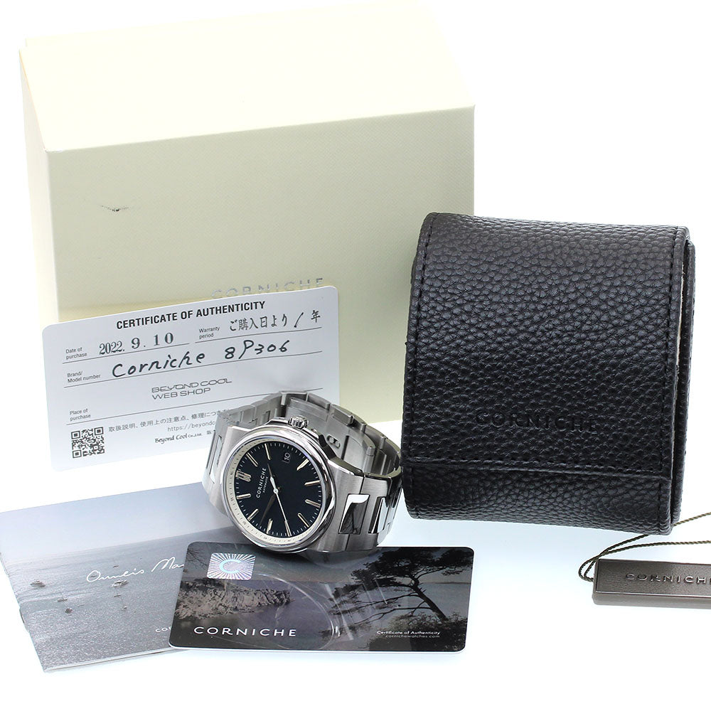 CORNICHE la grande CRN0030A Date Navy Dial Automatic Men's Watch_835529