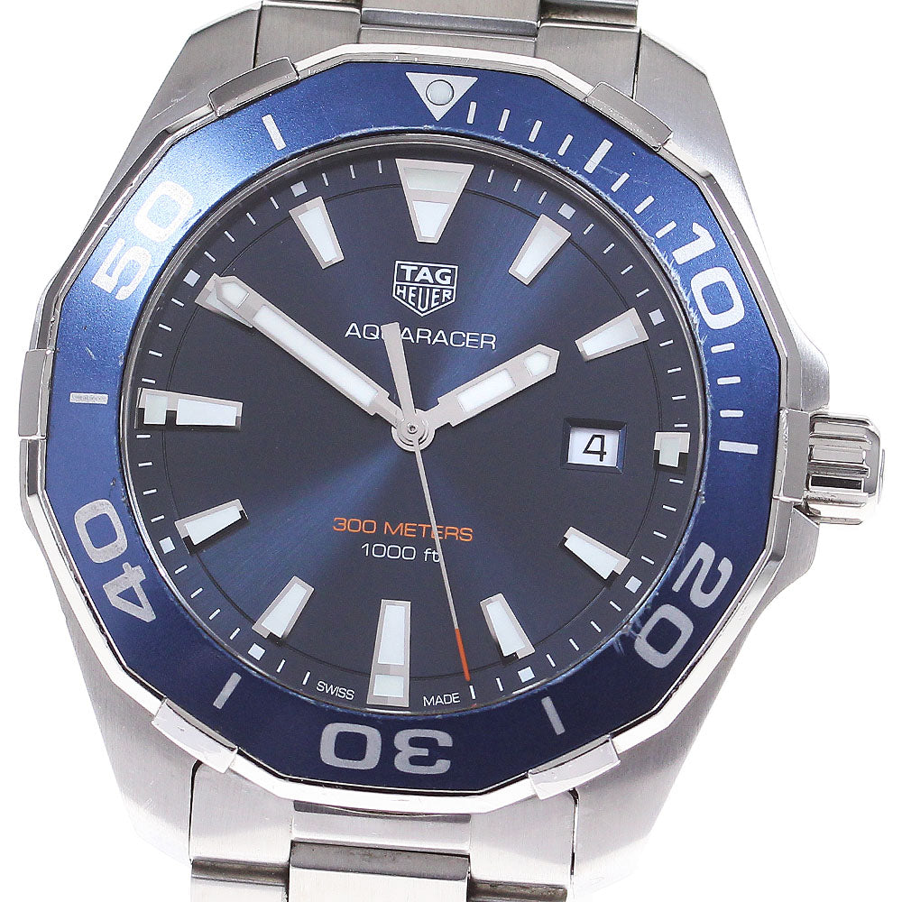 TAG HEUER Aqua racer WAY101C.BA0746 Date Navy Dial Quartz Men's Watch_835555