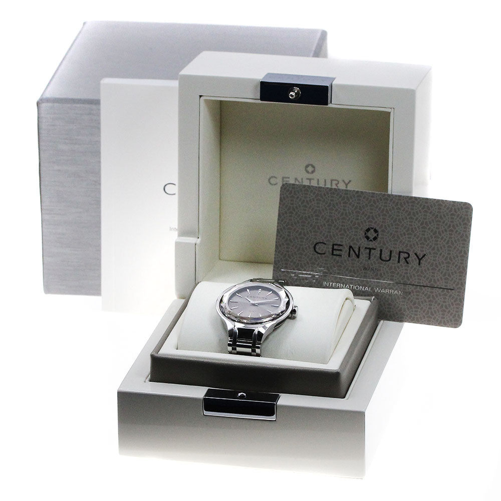 CENTURY First class 684.7U.75i.12.SC 3P diamond Brown Dial Quartz Ladies _835606