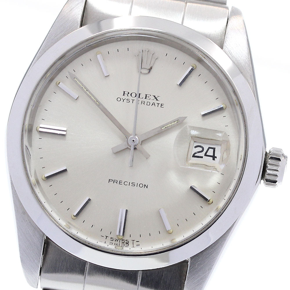 ROLEX Oyster Date Precision 6694 Cal.1225 Silver Dial Hand Winding Men's_835627