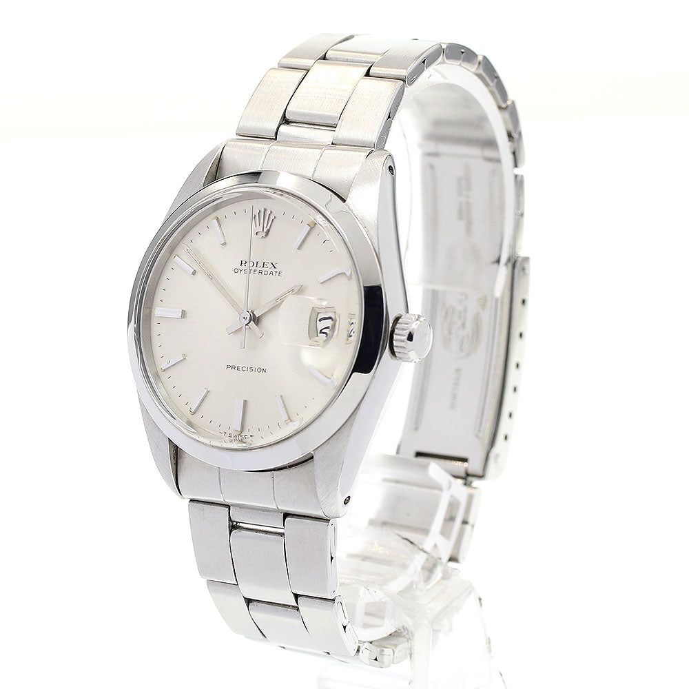 ROLEX Oyster Date Precision 6694 Cal.1225 Silver Dial Hand Winding Men's_835627