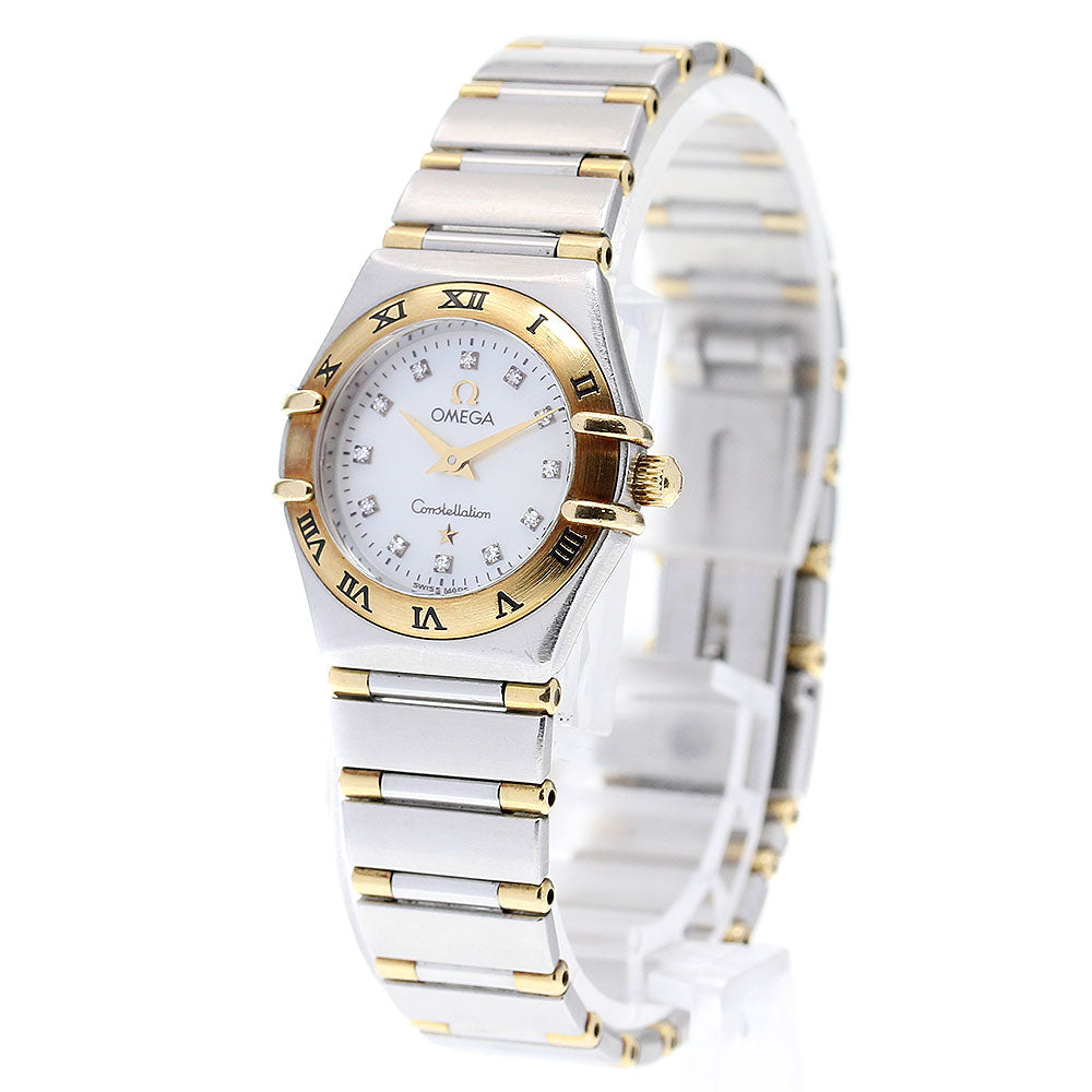OMEGA Constellation 1272.75 12P diamond Harf bar Quartz Ladies Watch_835677
