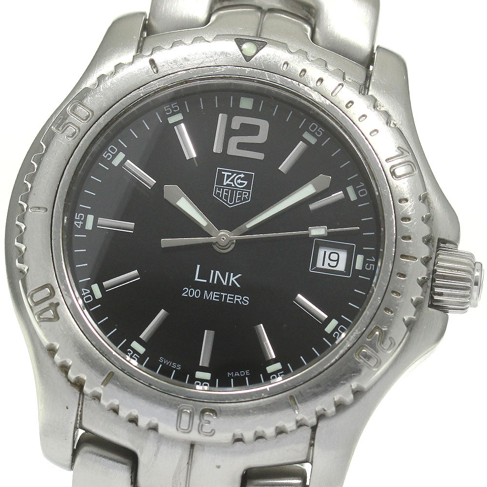 TAG HEUER Link WT1110-0 Date black Dial Quartz Men's Watch_835691