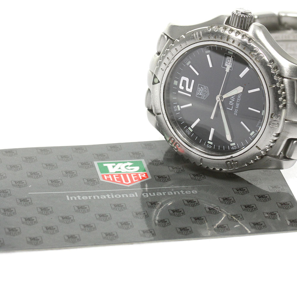 TAG HEUER Link WT1110-0 Date black Dial Quartz Men's Watch_835691