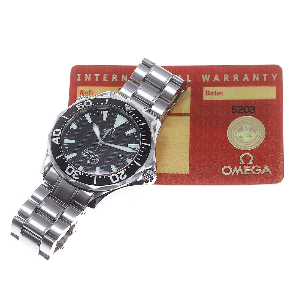 OMEGA Seamaster300 2264.50 Date black Dial Quartz Men's Watch_835700