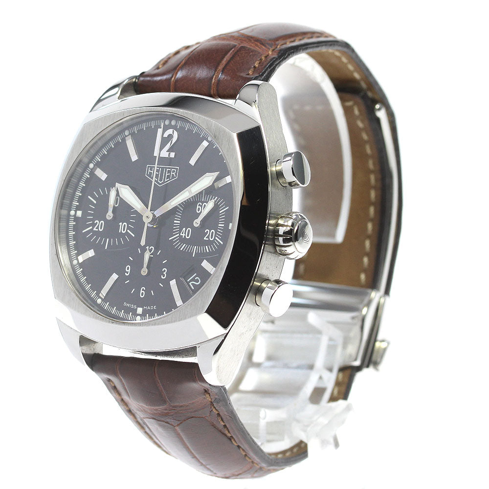 Heuer Monza CR2110 Chronograph black Dial Automatic Men's Watch_835716