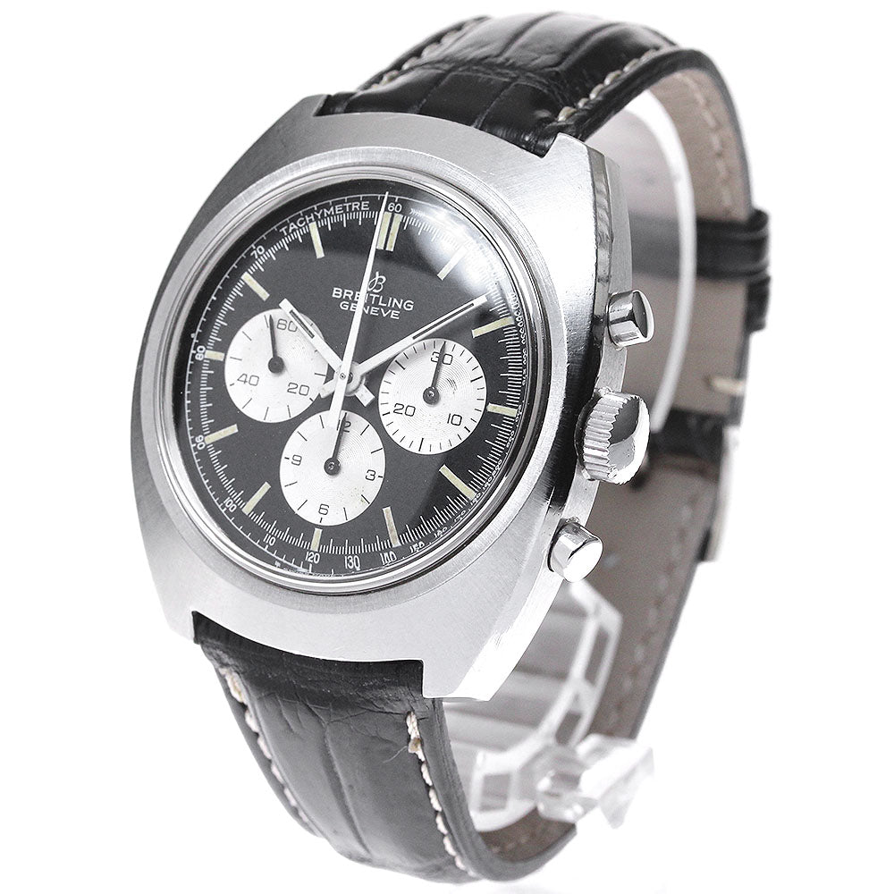 BREITLING Long playing 9657 Chronograph cal.1873 black Dial Hand Winding Men's Watch_835731