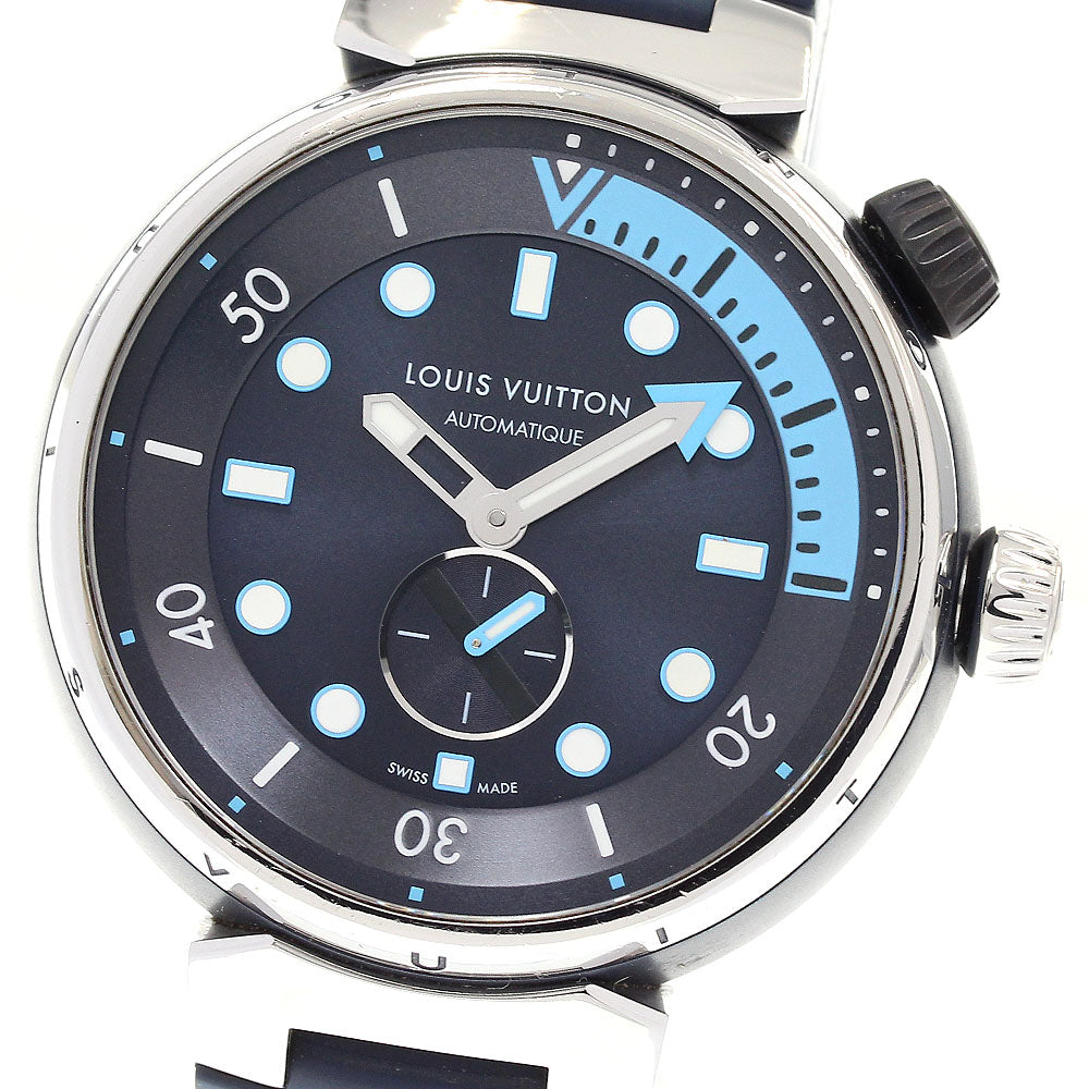 LOUIS VUITTON Tambour Street Diver QA121 Navy Dial Automatic Men's Watch_835733