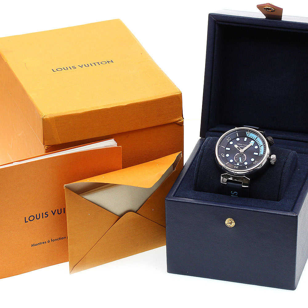 LOUIS VUITTON Tambour Street Diver QA121 Navy Dial Automatic Men's Watch_835733