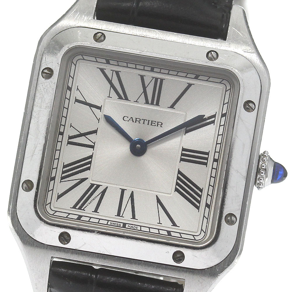 CARTIER Santos Dumont SM WSSA0023 Silver Dial Quartz Ladies Watch_835914