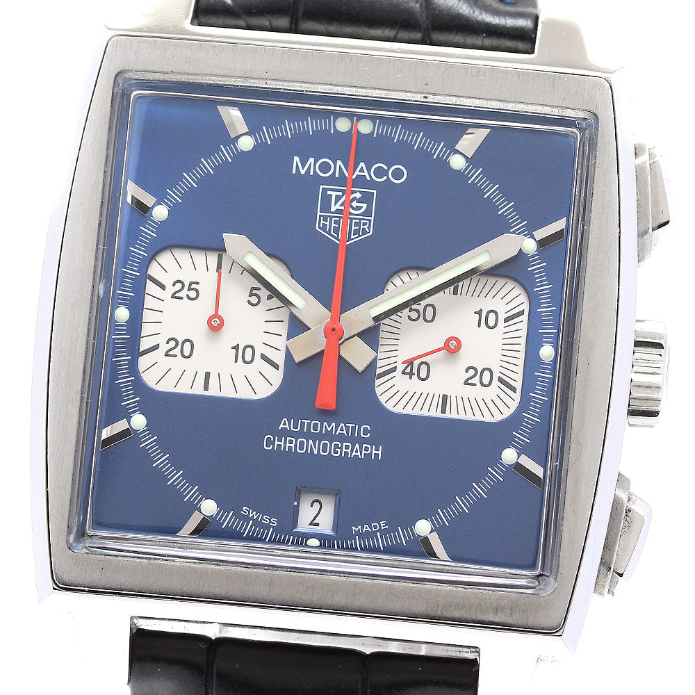 TAG HEUER Monaco CW2113-0 Chronograph blue Dial Automatic Men's Watch_835924