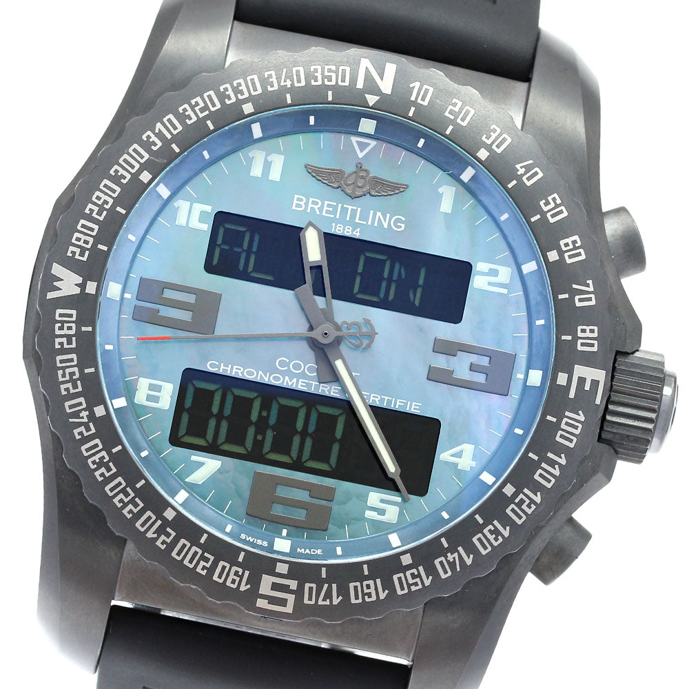 BREITLING Cockpit B50 Night Mission VB5010 Blue shell Dial Quartz Men's Watch_835936
