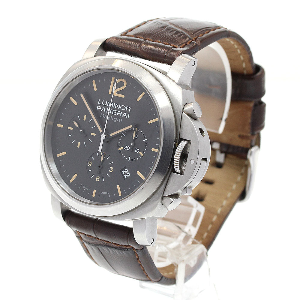 PANERAI Luminor Daylight PAM00356 Chronograph black Dial Automatic Men's Watch_836051