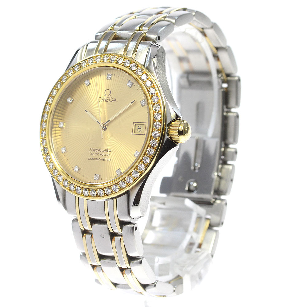 OMEGA Seamaster120 2305.15 Diamond bezel 11P gold Dial Automatic Men's_836082