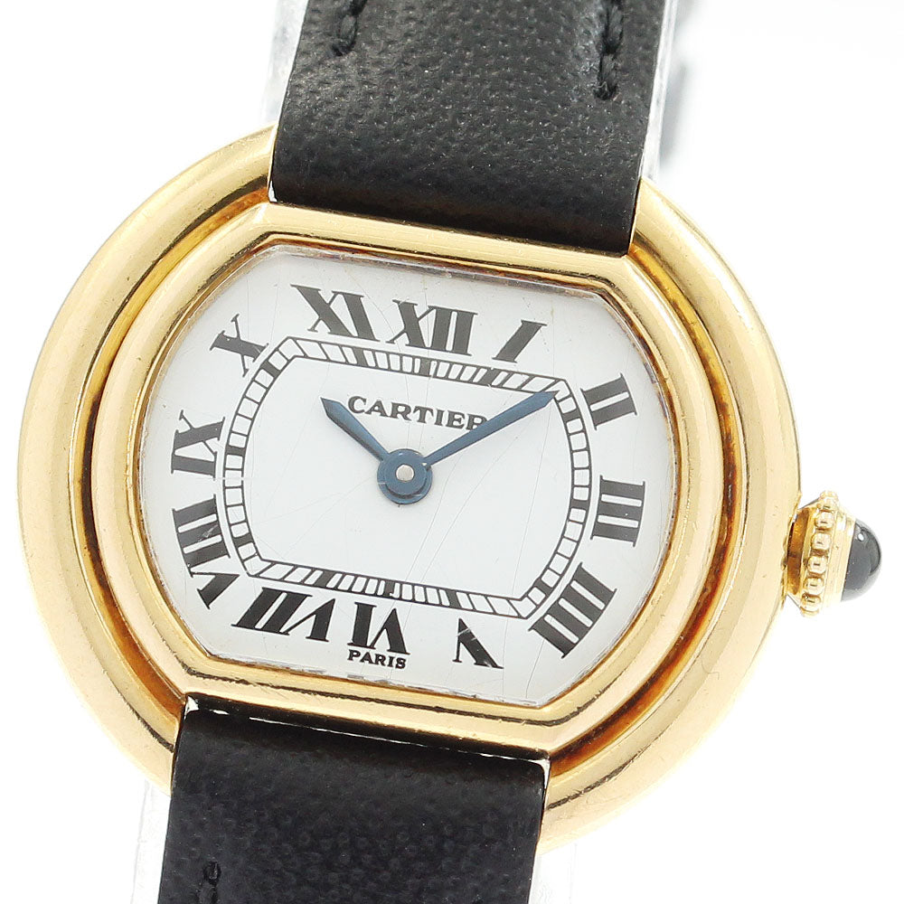 CARTIER Ellipse white Dial Hand Winding Ladies Watch_836093