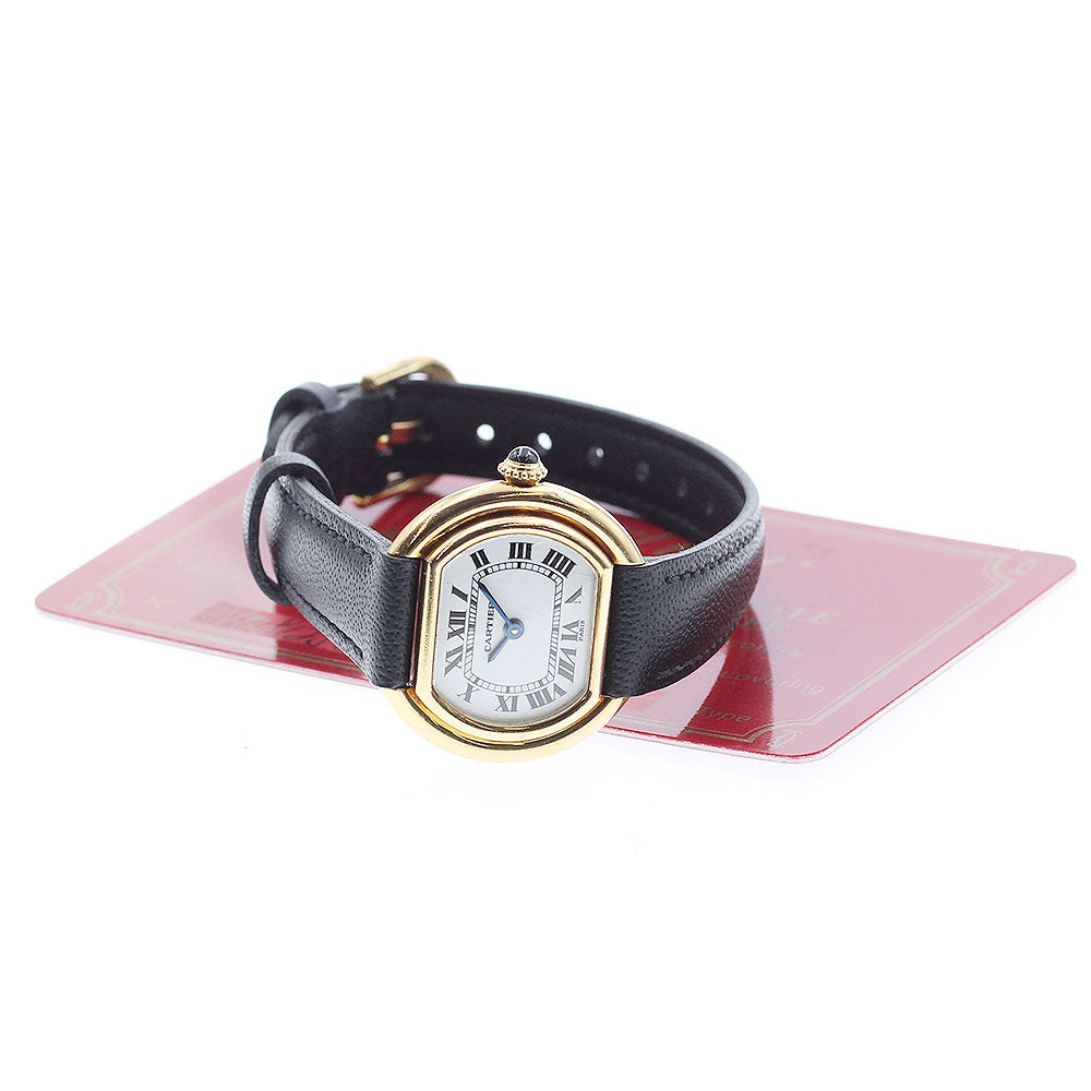 CARTIER Ellipse white Dial Hand Winding Ladies Watch_836093