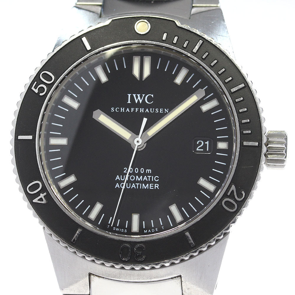 IWC SCHAFFHAUSEN GST Aquatimer IW353602 Date Black Dial Automatic Men's _836129