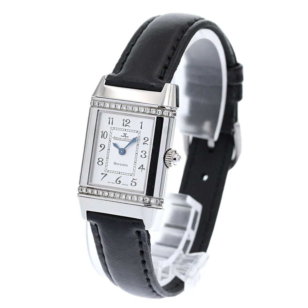JAEGER-LECOULTRE Reverso 265.8.08 Diamond Bezel Silver Dial Quartz Ladies_836142