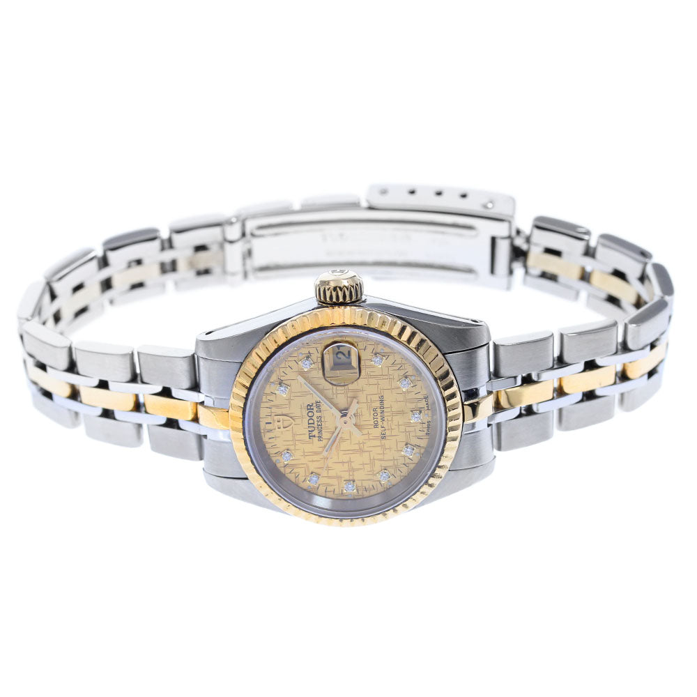 TUDOR Princess Date 92413 YG 2 tone 10P cal.2671 Automatic Ladies Watch_836161
