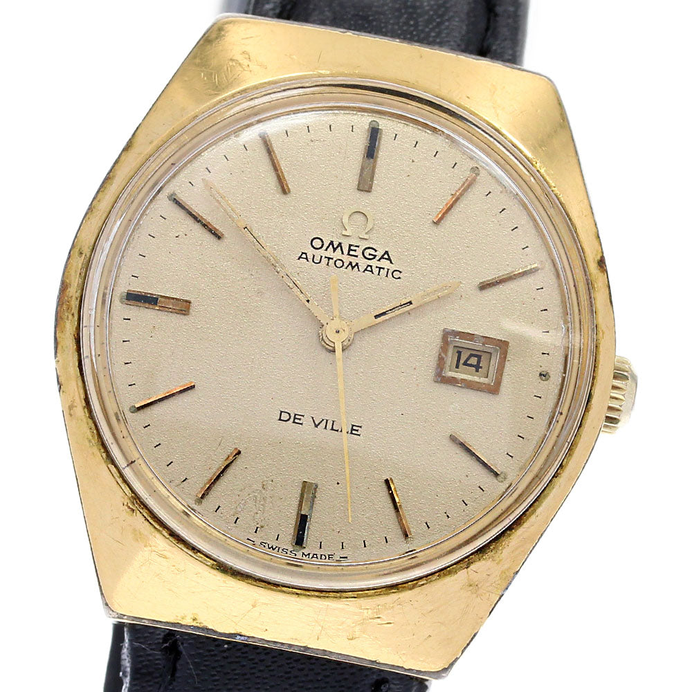 OMEGA De Ville Date gold Dial Automatic Ladies Watch_836170