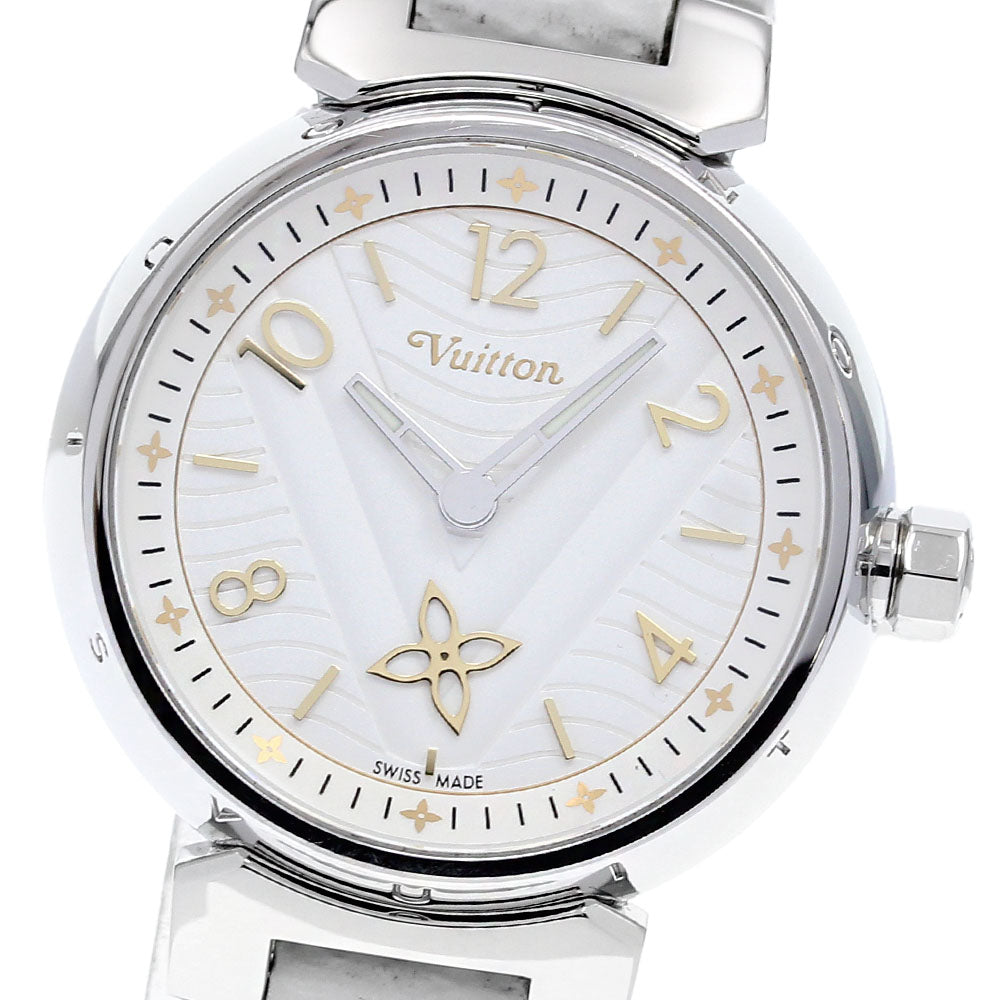 LOUIS VUITTON Tambour New Wave QA091 Small seconds Quartz Ladies Watch_836843