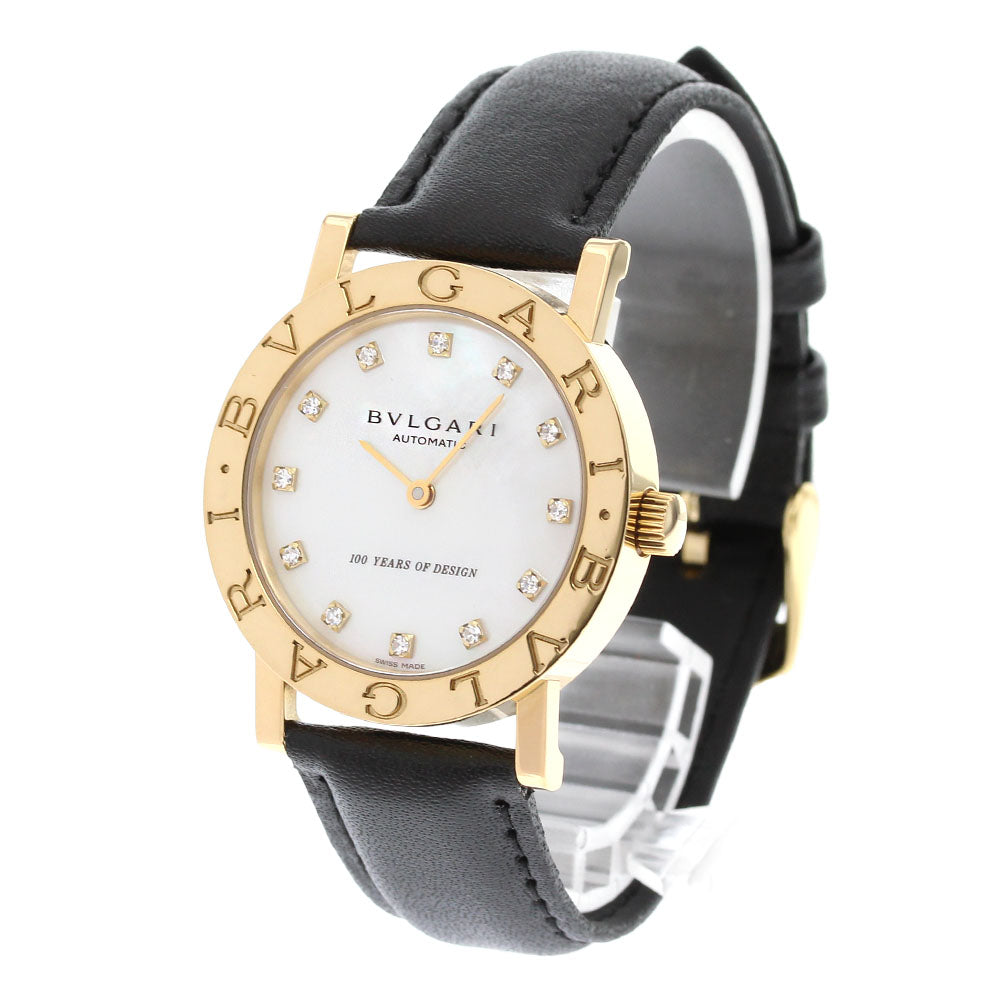 BVLGARI BVLGARIBVLGARI BB33GL K18YG 12P Diamond 100th Anniversary Model White shell Dial Automatic Men's Watch_836898