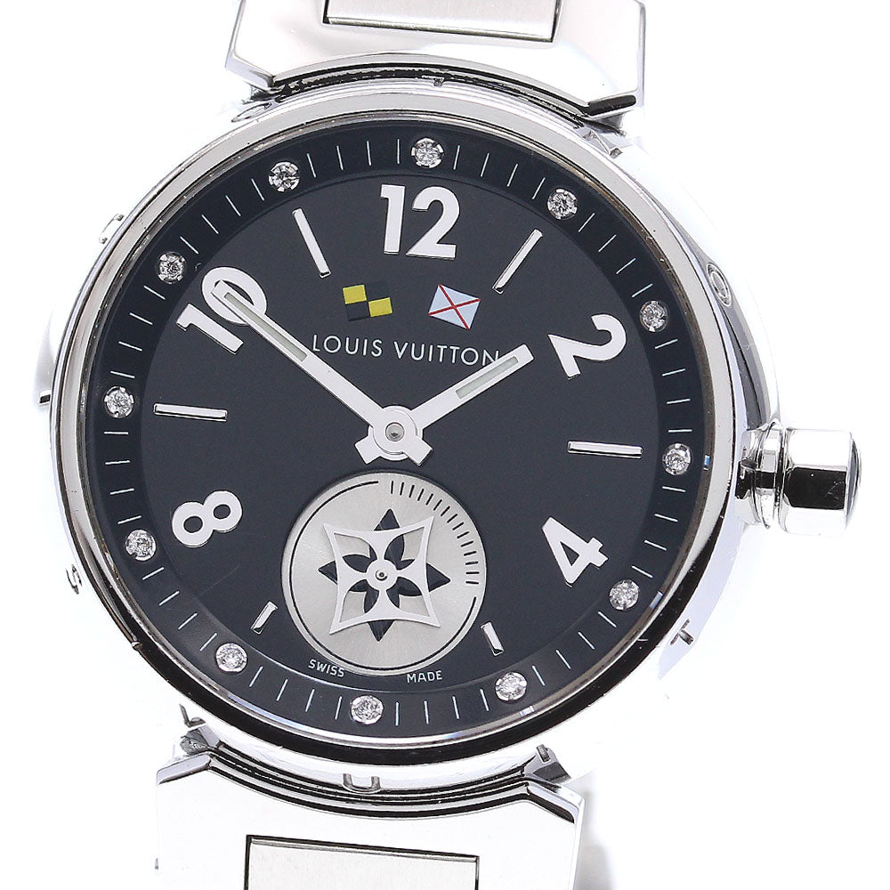LOUIS VUITTON Tambour Lovely Cup Q12M1 12P diamond Quartz Ladies Watch_836919