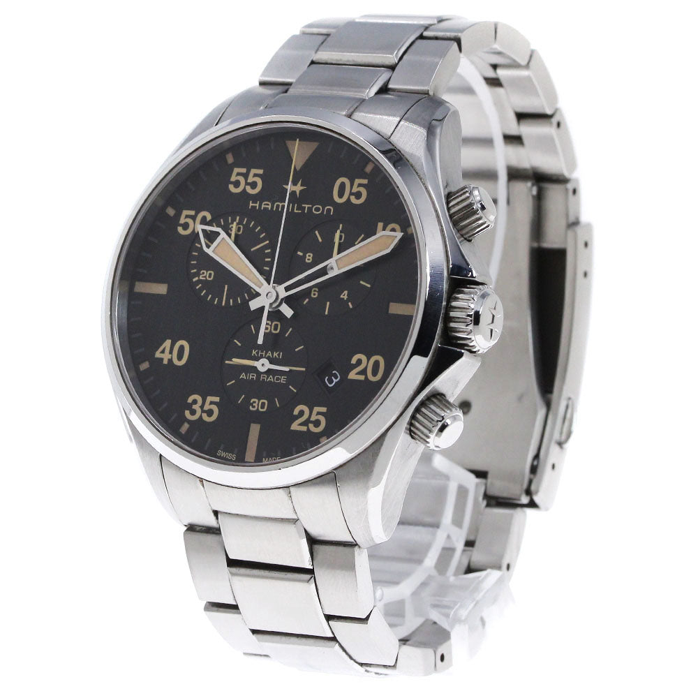 HAMILTON Khaki Aviation H767220 Chronograph Black Dial Quartz Men's Watch_836934
