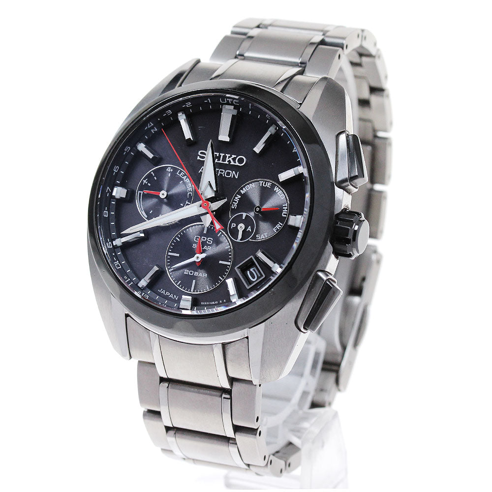 SEIKO Astron SBXC103/5X53-0AV0 GPS Black Dial Solar Powered Radio Men's _836935