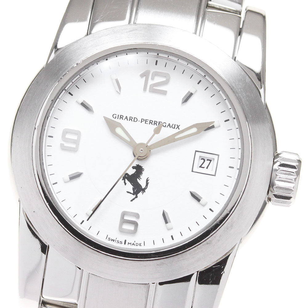 GIRARD PERREGAUX Ferrari 8040 Date white Dial Automatic Ladies Watch_836945