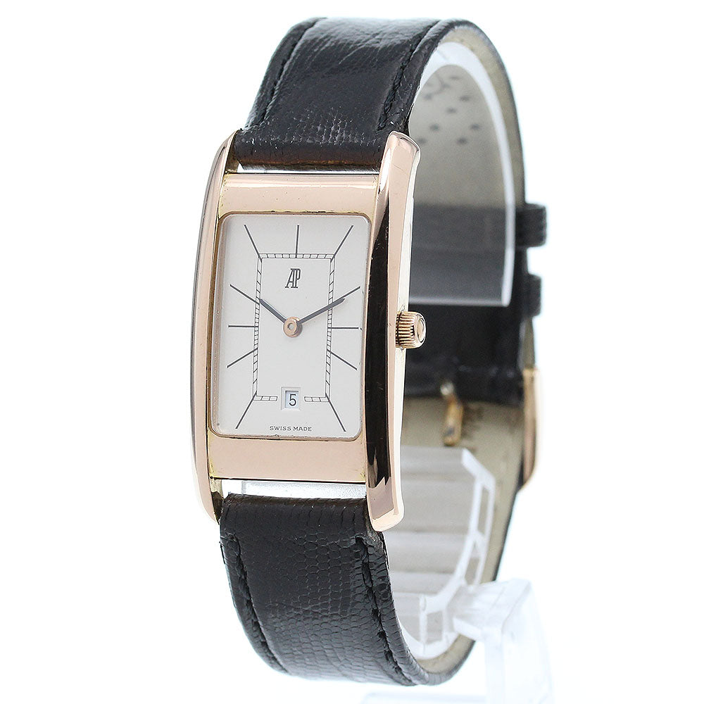 AUDEMARS PIGUET 18K Pink Gold Silver Dial Quartz Men's Watch_836948