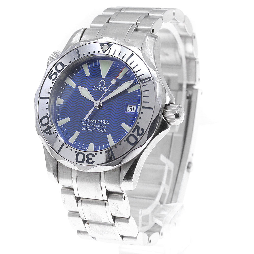 OMEGA Seamaster300 2263.80 Date blue Dial Quartz Boy's Watch_836951