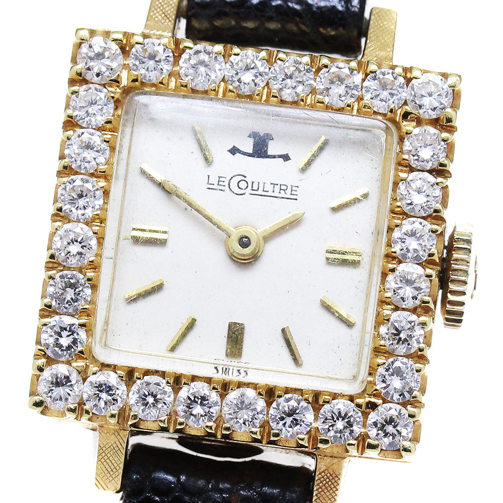JAEGER-LECOULTRE K14YG Diamond Bezel Cal.840 gold Dial Hand Winding Ladies Watch_836955