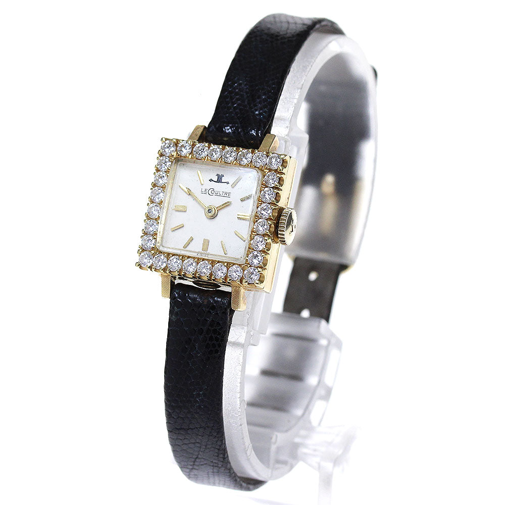 JAEGER-LECOULTRE K14YG Diamond Bezel Cal.840 gold Dial Hand Winding Ladies Watch_836955