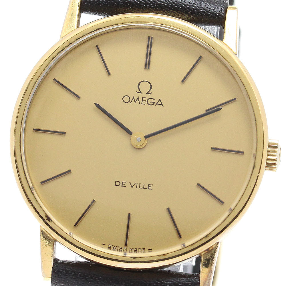 OMEGA De Ville 111.140 Round Cal.625 Gold Dial Hand Winding Men's Watch_836990