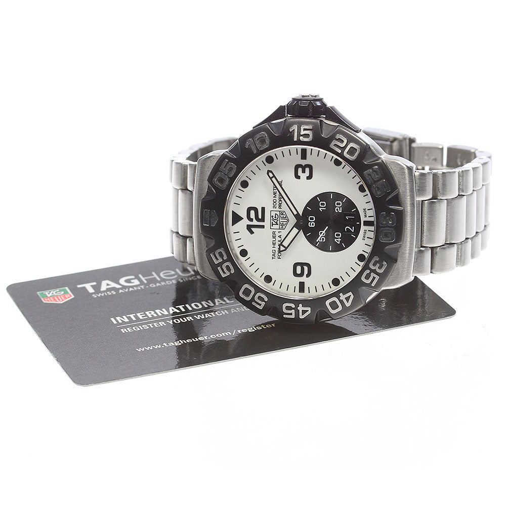 TAG HEUER Formula 1 WAH1011 White / black Dial Quartz Men's Watch_837074