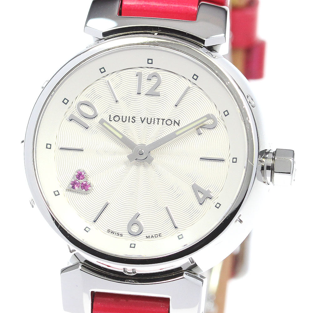 LOUIS VUITTON Tambour Q1218 heart Silver Dial Quartz Ladies Watch_837075