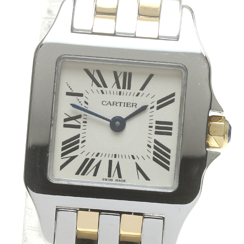 CARTIER Santos demoiselle W25066Z6 beige Dial Quartz Ladies Watch_837147
